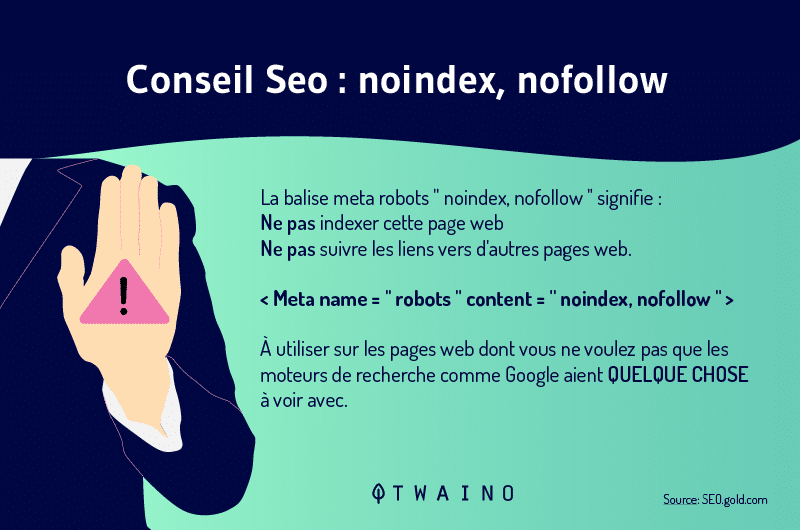 Astuces seo noindex nofollow