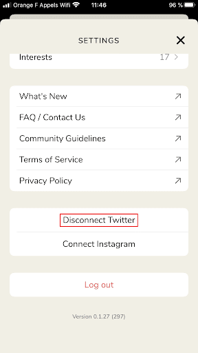 Disconnect Twitter