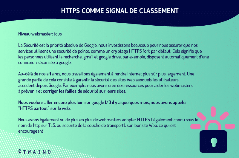 Https comme signal de classement