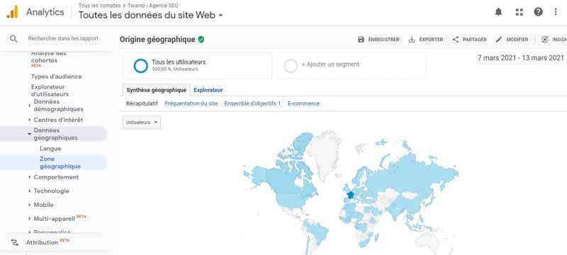 Donnees geographiques GA