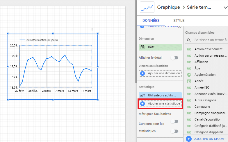 Ajouter une statistique