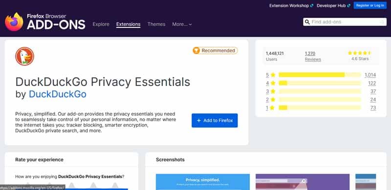 Ajout de l extension Firefox