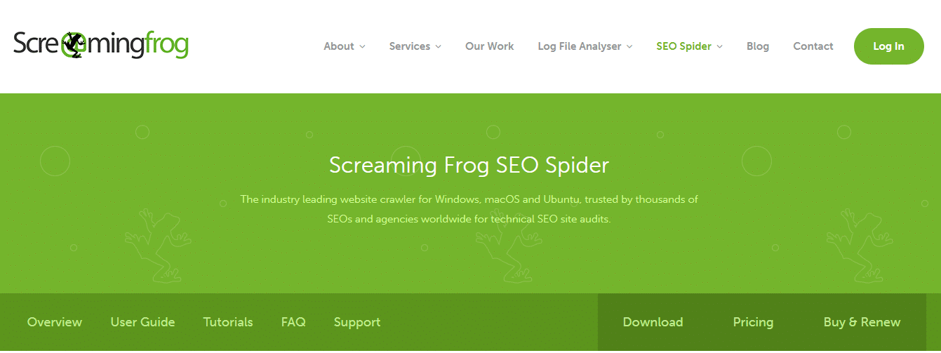 Screaming frog