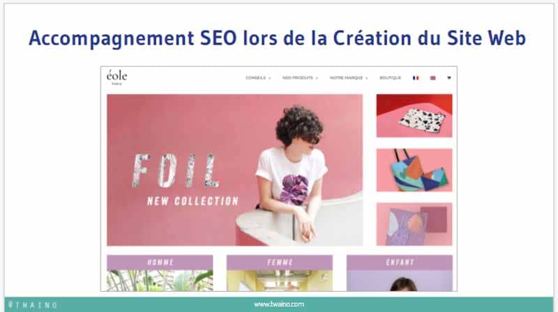 Accompagnement SEO lors de la Creation du Site Web