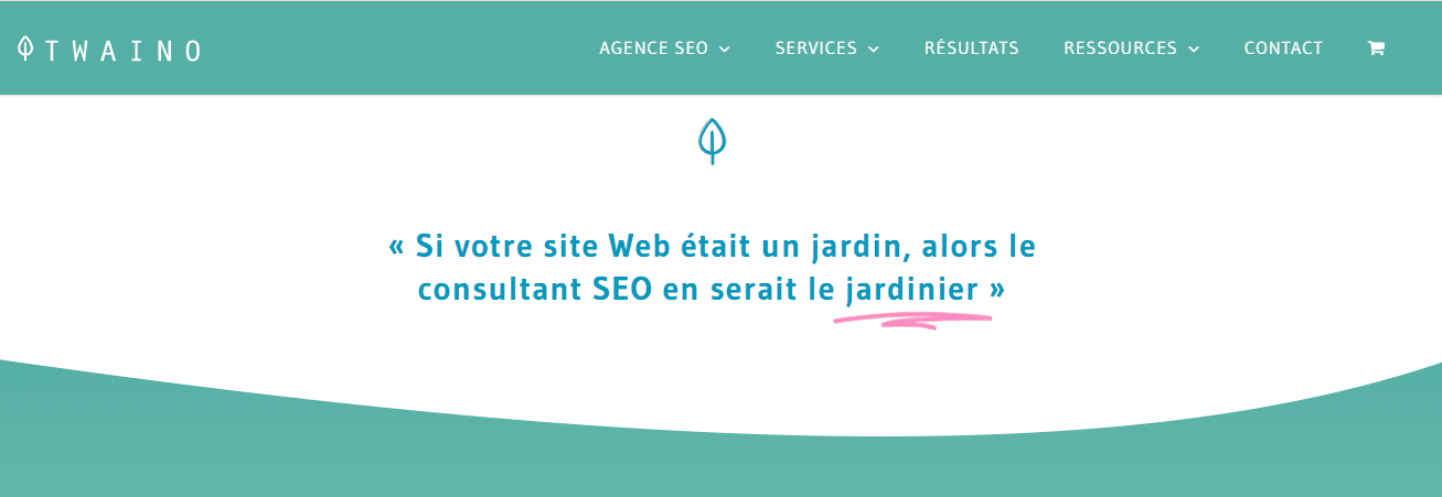 Citation si votre site web etait un jardin