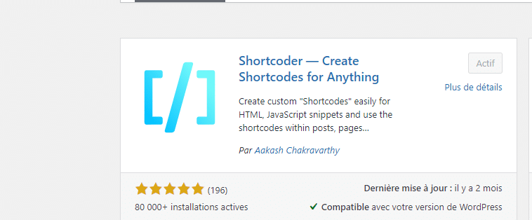 plugin Shortcoder