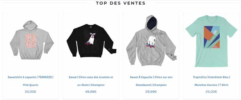 Top des ventes