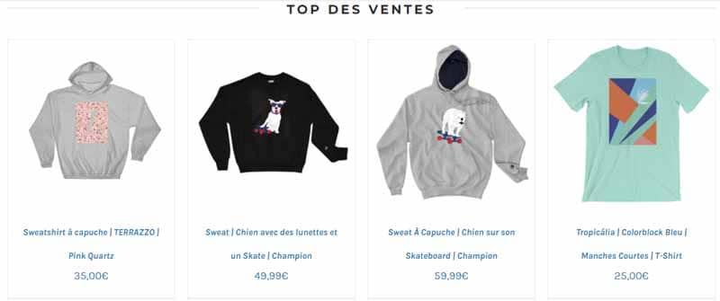  Top des ventes