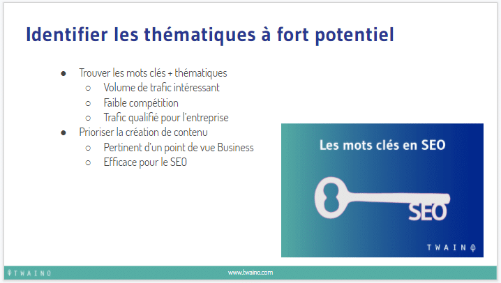 Identifier les thematiques a fort potentiel