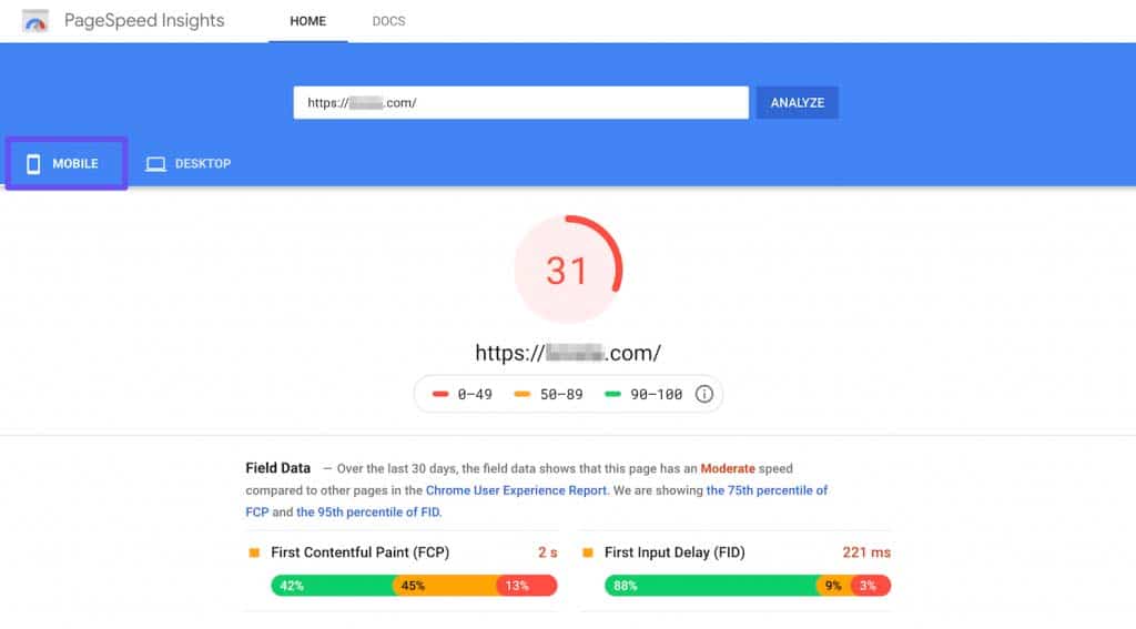 PageSpeed Insights