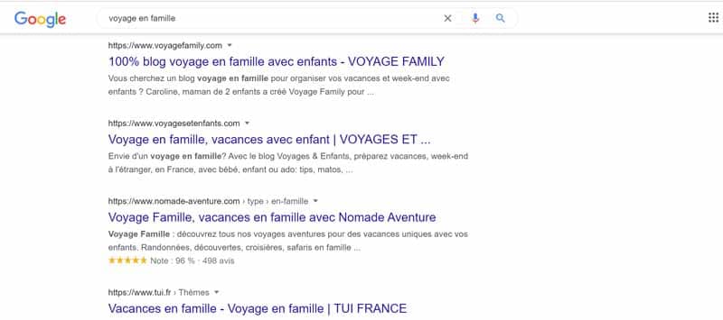 Voyage en famille