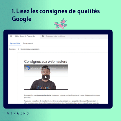 Action manuelle part 1-07 Lisez les consignes de qualite google