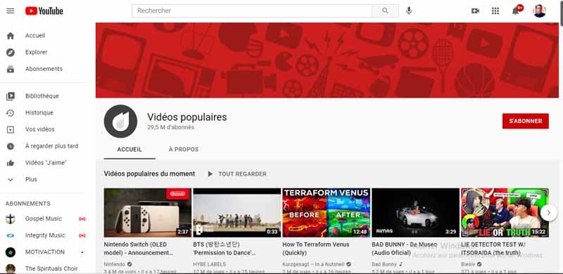 Videos populaires