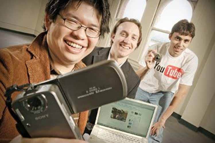 Steve Chen, Chad Hurley et Jawed Karim