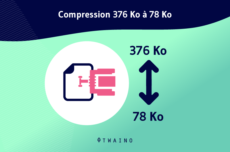 Compression 376ko to 78 Ko