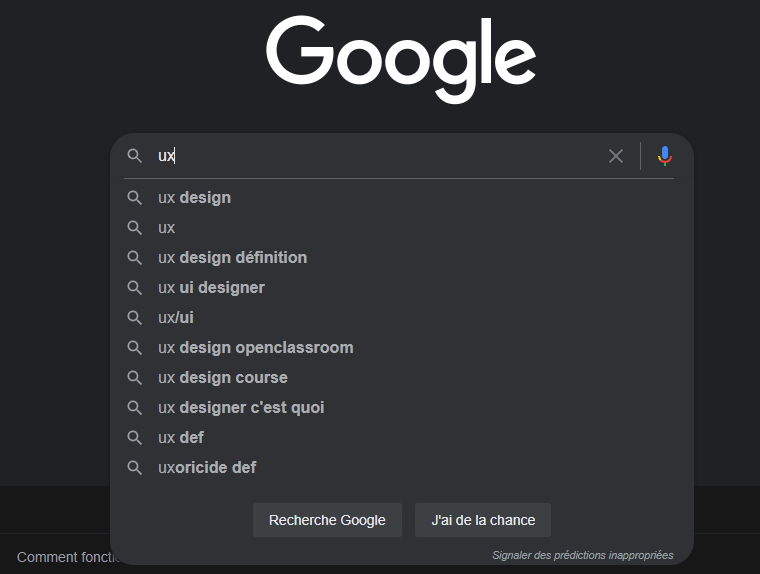 Recherche UX