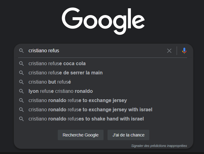 Recherche Christiano refus