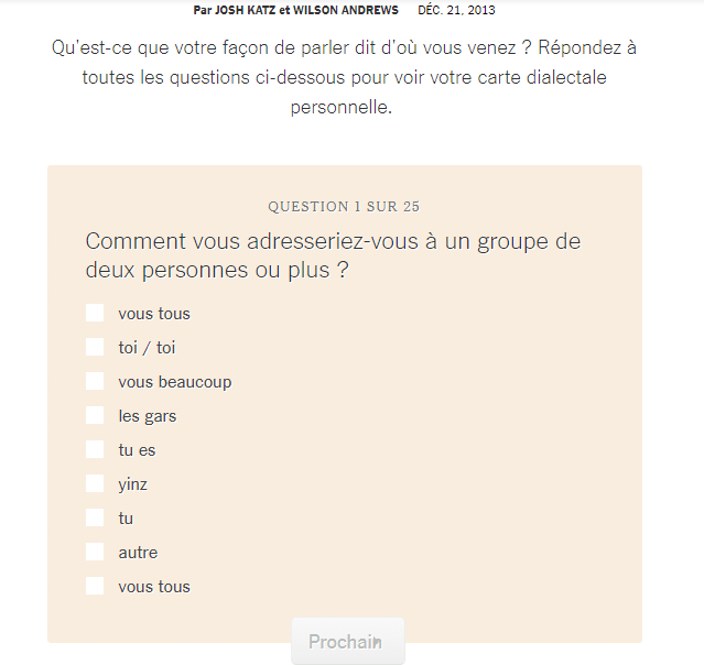 Qu est ce que la facon de parler dit d ou vous venez