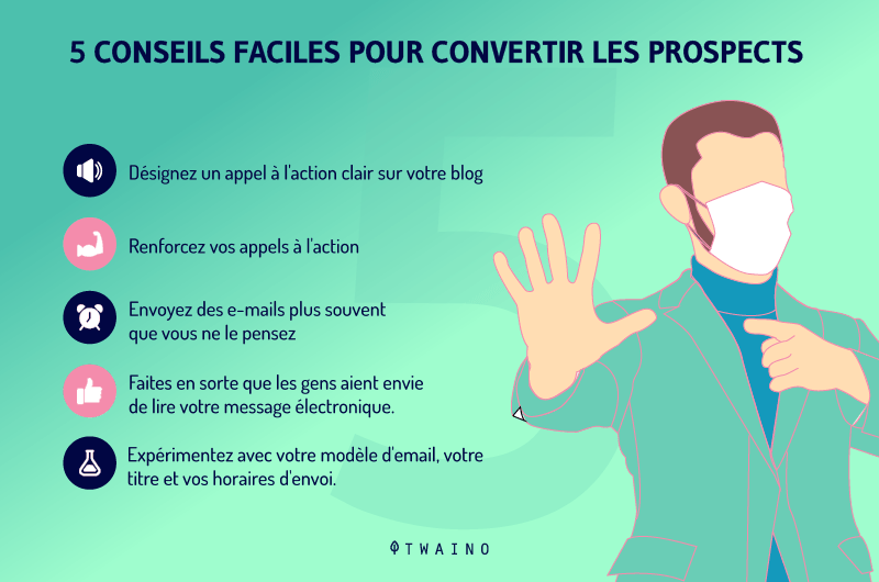 Cinq Conseil faciles pour convertir les prospects