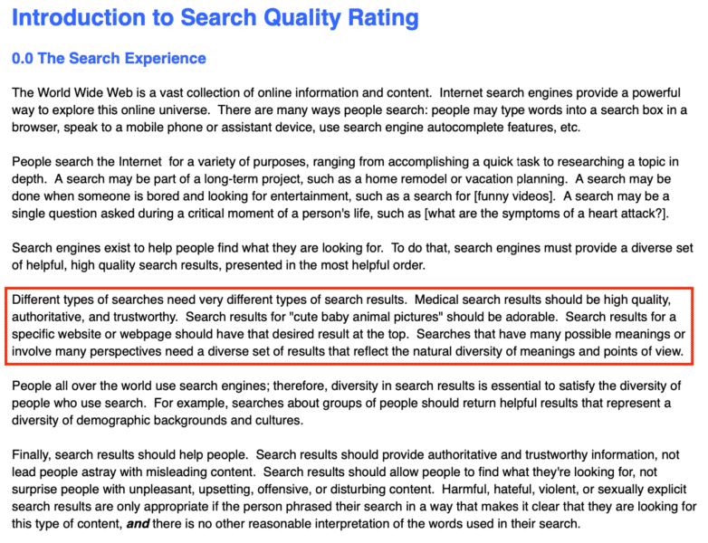 Introduction to Search Quality Rating