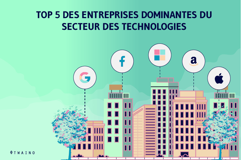 Top 5 des entreprises dominantes du secteur des technologies