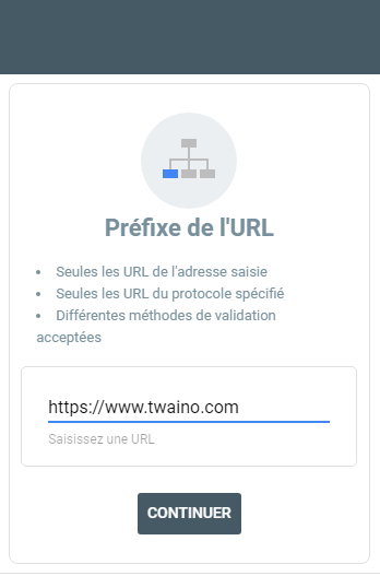 Prefixe de l url