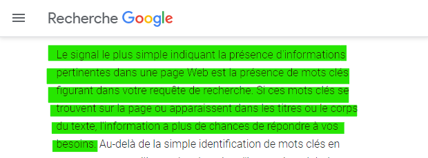 Recherche Google