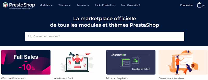 Site web PrestaShop