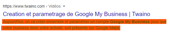 Creation et parametrage de Google My Business