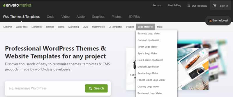 envato market Logo Maker