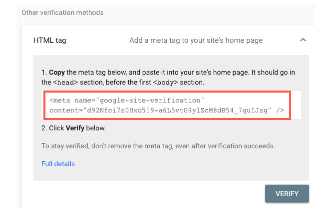 Methode de verificaton