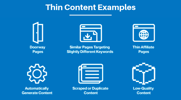 Thin content examples