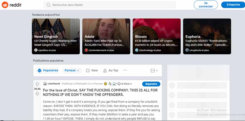 Reddit apres refonte