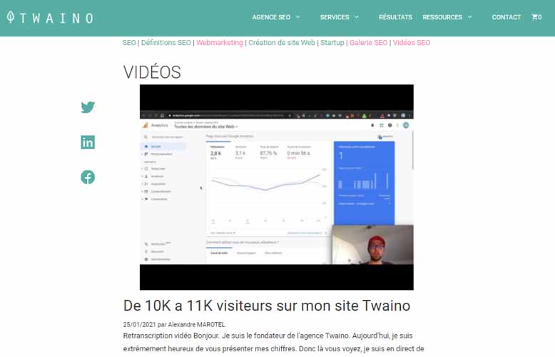 Videos site Twaino