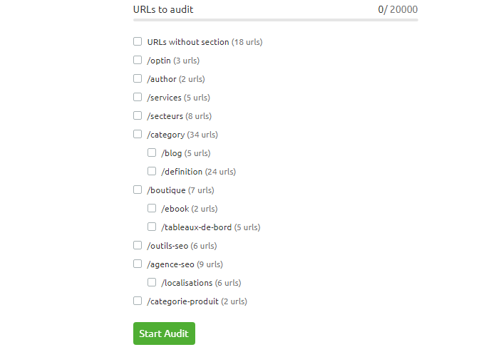 Audit URL