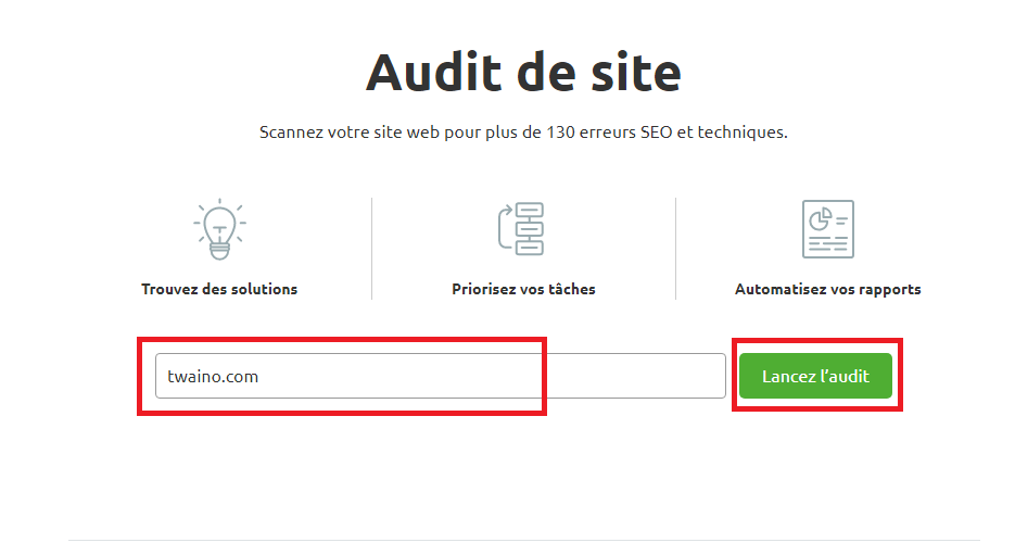 Audit de site