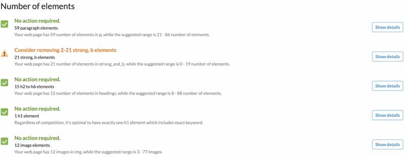 Nombre d elements