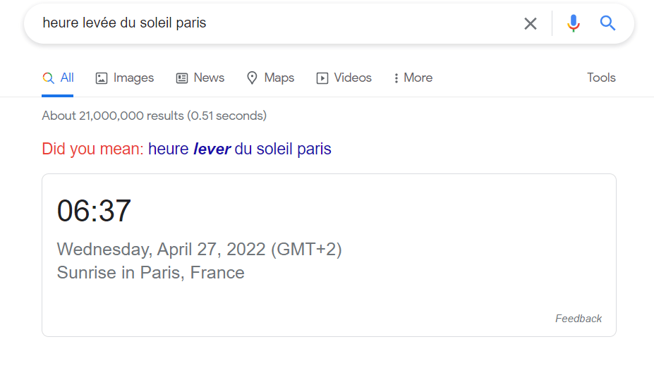 Recherche sur la météo