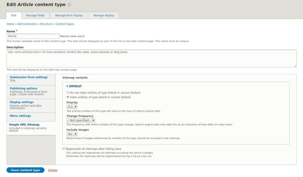 Plan du site XML