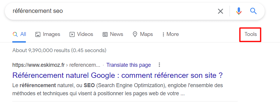 Recherche referencement seo