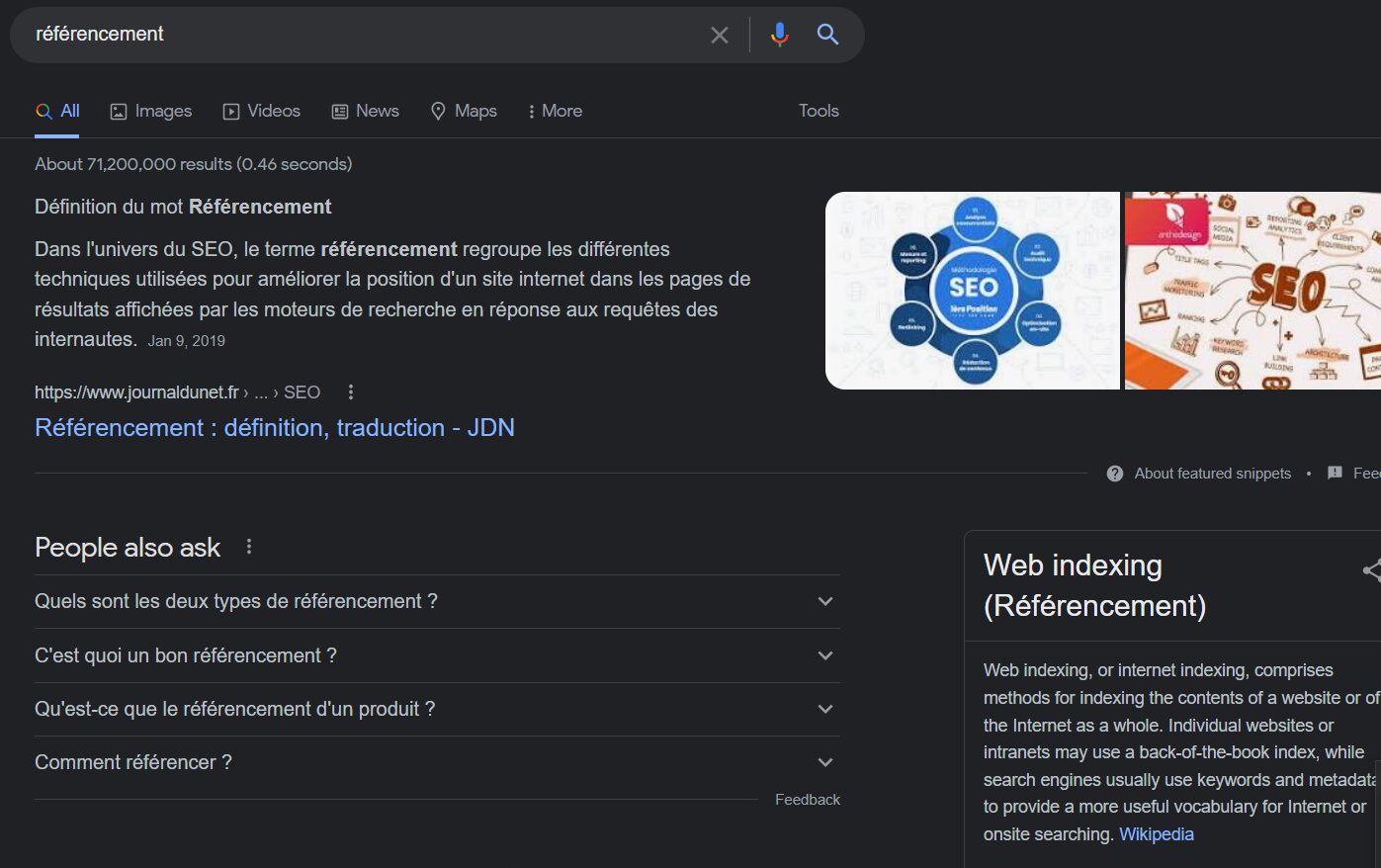 Examiner les résultats de recherche