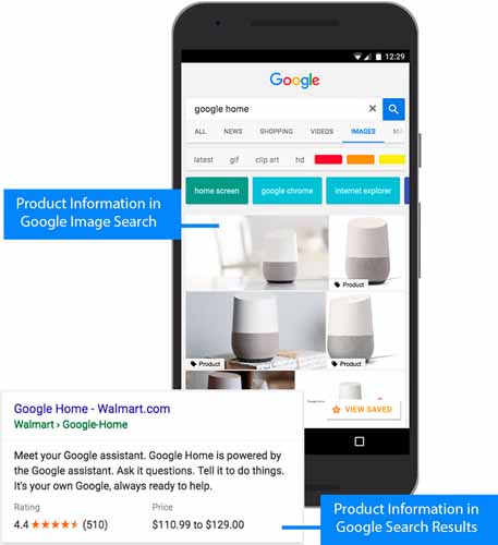 Recherche Google home