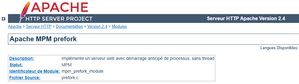 Apache MPM prefork