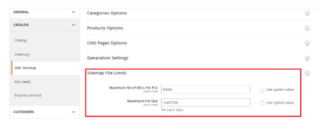 Sitemap File limit