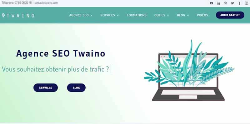 Site Agence seo TWAINO