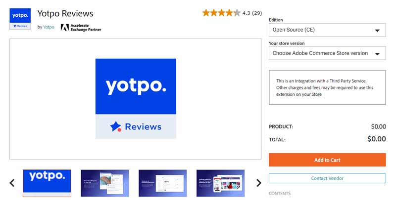 Extension Yotpo Reviews