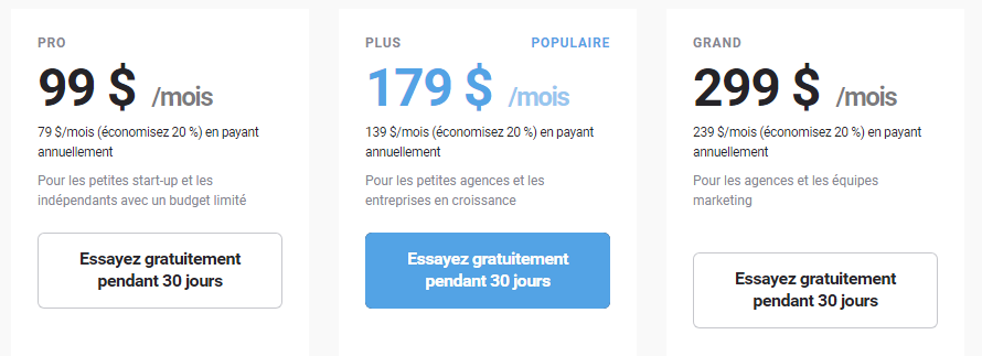 Essai gratuit 30 jours