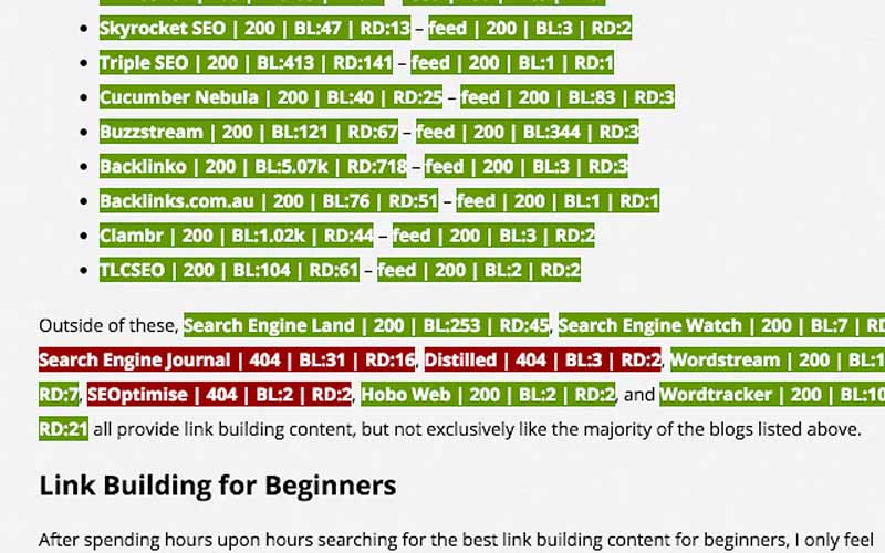 Link building