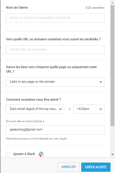  Lien etablit vers un site Web