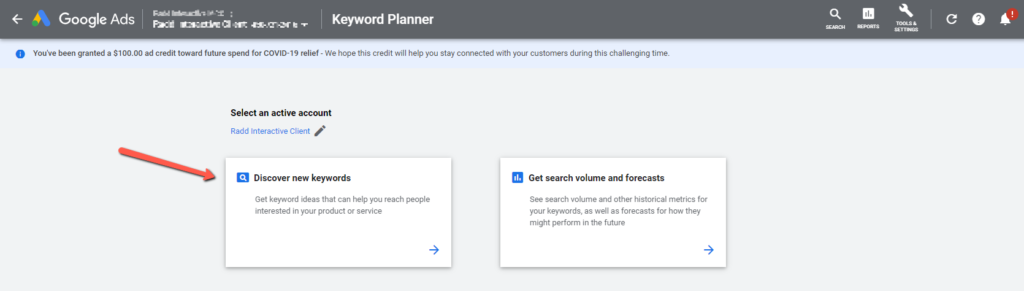 Google Ads Keyword Planner